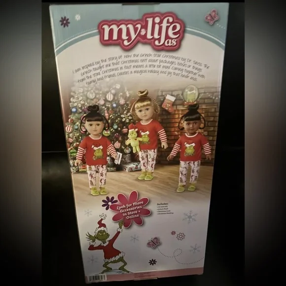 My Life as Grinch 18” Dark Hair Brunette Doll Cindy Lou Who - Picture 3 of 3